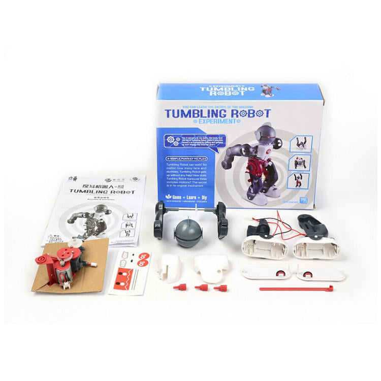New Self-assembled Science Educational Toys Dancing Electric Intelligent Rolling Tumbling Robot Kits