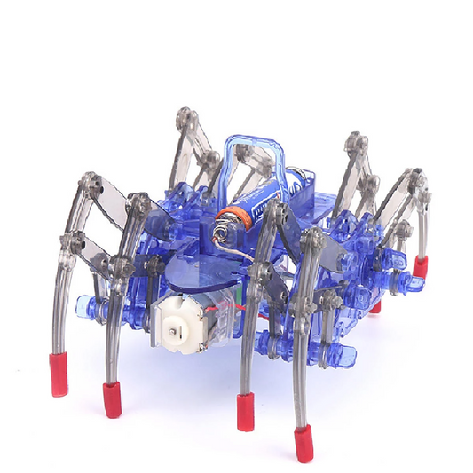 Children's Electric Spider Robot DIY Assembly Steam Toys Educational Model for Kids